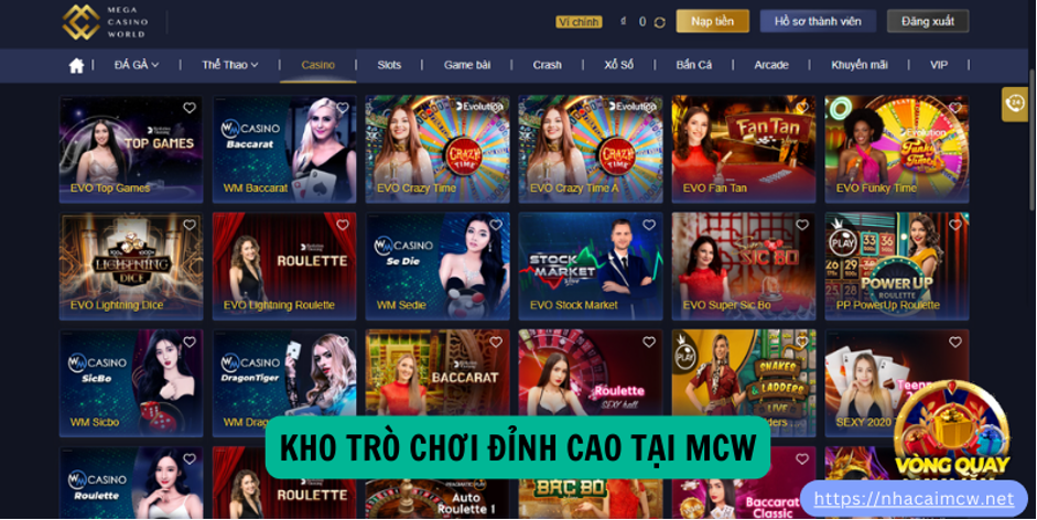 Kho Trò Chơi Đỉnh Cao Tại MCW
